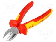 Pliers; side,cutting,insulated; chrome-vanadium steel; 180mm KNIPEX