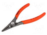 Pliers; for circlip; external; 3÷10mm; Pliers len: 140mm; straight KNIPEX