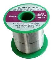 SN42-BI57.6-AG0.4 2.2 FLUX CORE SOLDER WIRE 1.0MM 200G 18AM7643