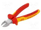 Pliers; cutting,insulated; 160mm; 1.5÷2.5mm2; 13AWG÷15AWG KNIPEX