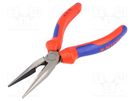 Pliers; ergonomic two-component handles,polished head; 160mm KNIPEX