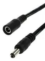 BARREL PWR CORD, 2.1MM PLUG-RCPT, 1.5M