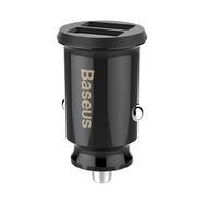 Baseus Grain Car Charger CCALL-ML01 mini charger 2x USB-A 3.1A - black, Baseus