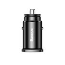 Baseus Square PPS smart car charger with USB Quick Charge 4.0 QC 4.0 and USB-C PD 3.0 SCP ports black (CCALL-AS01), Baseus