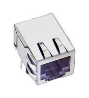 RJ45 CONN, R/A JACK, SHLD, 8P8C, THT