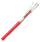 SHIELDED CABLE MULTIPAIR, 1PAIR, 18AWG, 500FT, 300V, RED