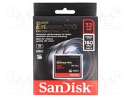 Memory card; Extreme Pro; Compact Flash; R: 160MB/s; W: 150MB/s 