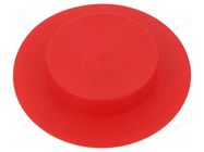 Stopper; Body: red; Out.diam: 97.9mm; H: 24mm; LDPE; push-in; SafeCAP SUNDPLAST