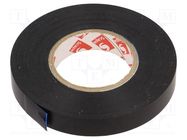Tape: electrical insulating; W: 12mm; L: 33m; Thk: 0.13mm; black SCAPA