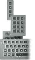 SWITCH, KEYPAD, 4X4, 50mA, 24V, RUBBER