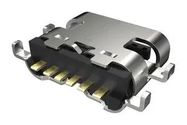 USB CONN, 3.1 PD, TYPE C, R/A RCPT, 6POS