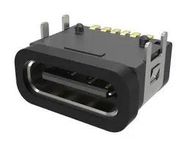 USB CONN, 3.1 PD, TYPE C, R/A RCPT, 6POS