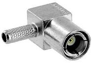 RF/COAXIAL SMB PLUG R/A 50 OHM CRIMP/SLDR