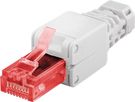 Tool-free RJ45 Network Plug CAT 6 UTP Unshielded - For 4 cable diameters (5.2 mm/6.0 mm/6.4 mm/7.5 mm), IDC connectors (tool-free)