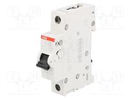 Circuit breaker; 230/400VAC; Inom: 0.5A; Poles: 1; Charact: C; 6kA ABB