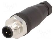 Connector: M12; plug; PIN: 4; male; A code-DeviceNet / CANopen IFM ELECTRONIC