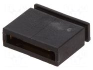 Connector: pin strips; jumper; female; 3A; 5.08mm; 1x2; Type: closed FISCHER ELEKTRONIK