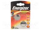 Battery: lithium; 3V; CR2450,coin; 620mAh; non-rechargeable; 2pcs. ENERGIZER