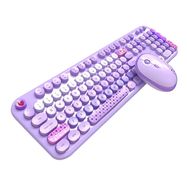 MOFII Lovely 2.4G Wireless Keyboard + Mouse Set (Purple), MOFII