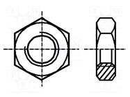 Nut; hexagonal; M6; 1; steel; Plating: zinc; BN 20242; DIN 439B BOSSARD
