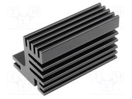 Heatsink: extruded; TO220; black; L: 50mm; W: 30mm; H: 31mm; 7.8K/W FISCHER ELEKTRONIK