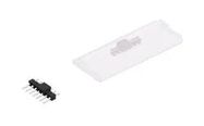 PIN HEADER, R/A, 7POS, 1ROW, 2.54MM, SMD