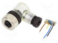 Connector: M12; plug; PIN: 4; female; A code-DeviceNet / CANopen IFM ELECTRONIC