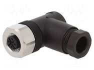 Connector: M12; plug; PIN: 4; female; 240V; angled 90°; IP68; 4A IFM ELECTRONIC