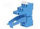 Socket; PIN: 11; 10A; 250VAC; 55.33,85.03; for DIN rail mounting FINDER