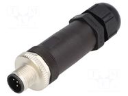 Connector: M12; plug; PIN: 5; male; straight; IP67; screw terminal LAPP