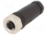 Connector: M12; plug; PIN: 5; female; angled; IP67; screw terminal LAPP