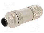 Connector: M12; plug; PIN: 5; male; straight; IP67; screw terminal LAPP