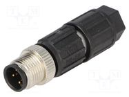 Connector: M12; plug; PIN: 4; male; A code-DeviceNet / CANopen LAPP