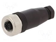 Connector: M12; plug; PIN: 5; female; straight; IP67; screw terminal LAPP