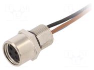 Connector: M8; female; PIN: 3; 60V; IP65,IP67; socket; 4A; 500mm LAPP