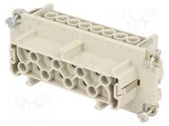 Connector: HDC; contact insert; female; EPIC H-BE; PIN: 16; 16+PE LAPP