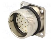 Connector: M27; socket; PIN: 21; female; IP67; ZYLIN; soldering; 1mm2 LAPP