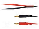 Kelvin cable; 70VDC; 1A; Len: 1m; black,red; Plating: gold-plated SCHÜTZINGER