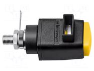 Laboratory clamp; yellow; 60VDC; 16A; screw,spring clamp; nickel SCHÜTZINGER