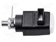 Laboratory clamp; white; 60VDC; 16A; screw,spring clamp; nickel SCHÜTZINGER