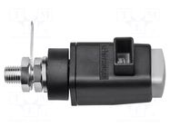 Laboratory clamp; grey; 300VDC; 16A; screw,spring clamp; nickel SCHÜTZINGER