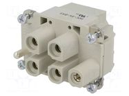 Connector: HDC; contact insert; female; EPIC POWER H-S; PIN: 4; 65A LAPP