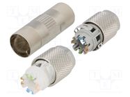 Connector: M12; coupler; for cable; without tools; IP67; Cat: 7a LAPP