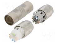 Connector: M12; coupler; IP67; without tools; for cable; Cat: 7a LAPP