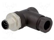 Connector: M12; plug; PIN: 5; male; angled; IP67; screw terminal LAPP