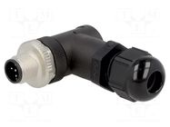 Connector: M12; plug; PIN: 5; male; angled; IP67; screw terminal LAPP