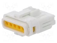 Connector: wire-wire/PCB; plug; female; E-Seal 560; IP67; white EDAC