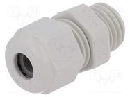 Cable gland; M12; 1.5; IP68; polyamide; light grey; UL94V-0; HSK-K HUMMEL