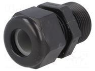 Cable gland; with long thread; PG16; IP68; polyamide; black; HSK-K HUMMEL