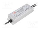Power supply: switched-mode; LED; 75W; 27÷54VDC; 1400mA; IP67; 90% MEAN WELL